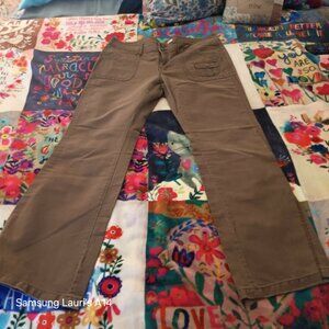 Aeropostale womens brown jeans low waist  boot cut size 13-14